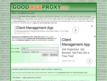 Tablet Screenshot of goodwebproxy.com